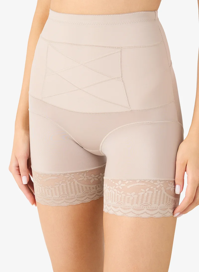 Ginger  2PC High Waist Tummy Control Shapewear with Lace Trim for Women | Best Price UAE